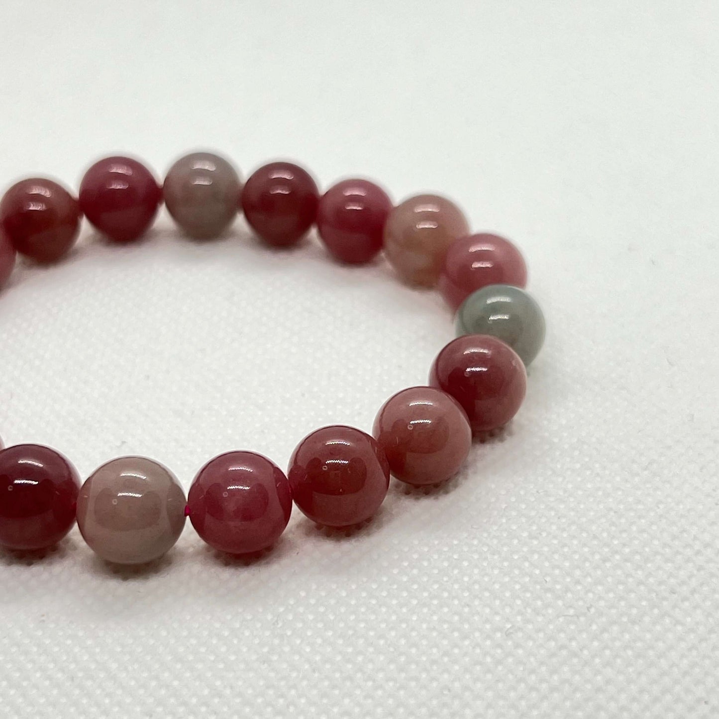 Natural Milkshake Tourmaline Jade Bracelet