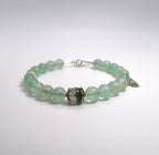 Green Strawberry Crystal Silver Bracelet - DXbracelet