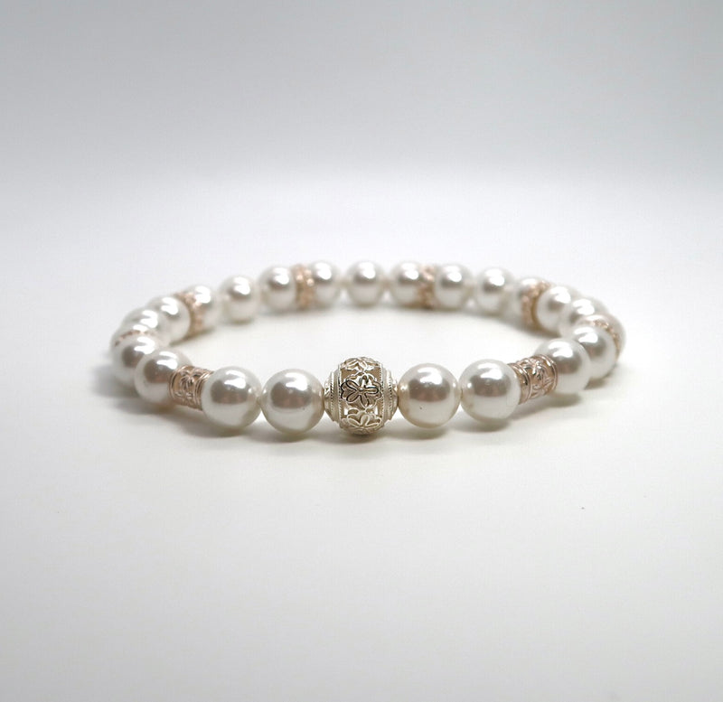 Freshwater Pearl Sterling Silver Bracelet - DXbracelet