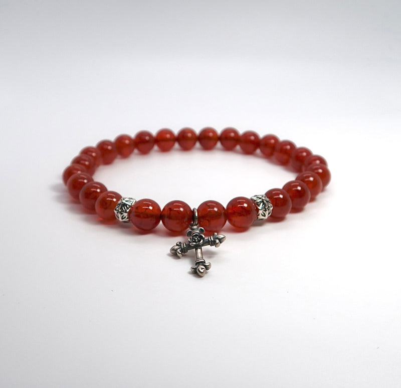 Sterling Silver Cross Bracelet - DXbracelet