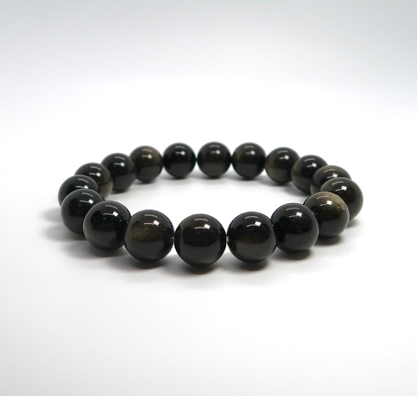 Natural Black Gold Obsidian Bracelet - DXbracelet