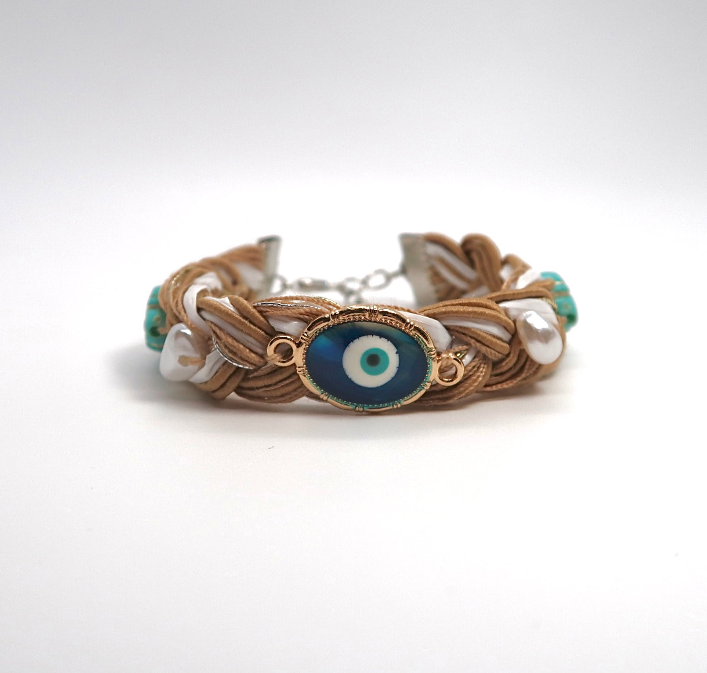 Handwoven Evil Eye Talisman Bracelet - Original Design - DXbracelet