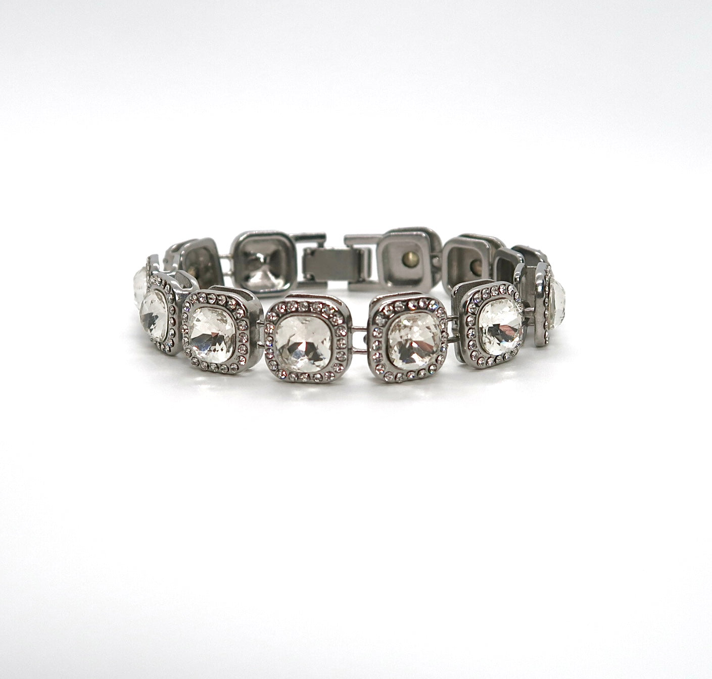 European Style Sparkling Full Crystal Cuban Chain Bracelet - Unisex - DXbracelet