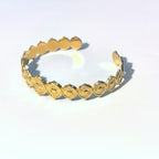 New Floral Cuff Bracelet - Titanium Steel Adjustable Bracelet - DXbracelet