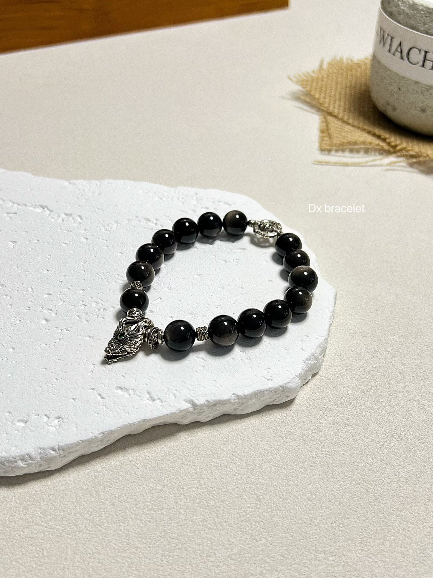Bracciale del drago di ossidiana