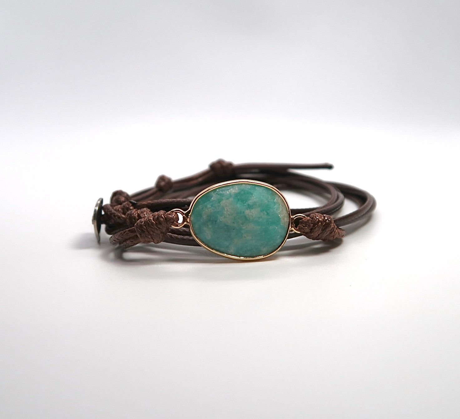 Natural Sparkling Stone Ethnic Bracelet - Artisan Handcrafted - DXbracelet