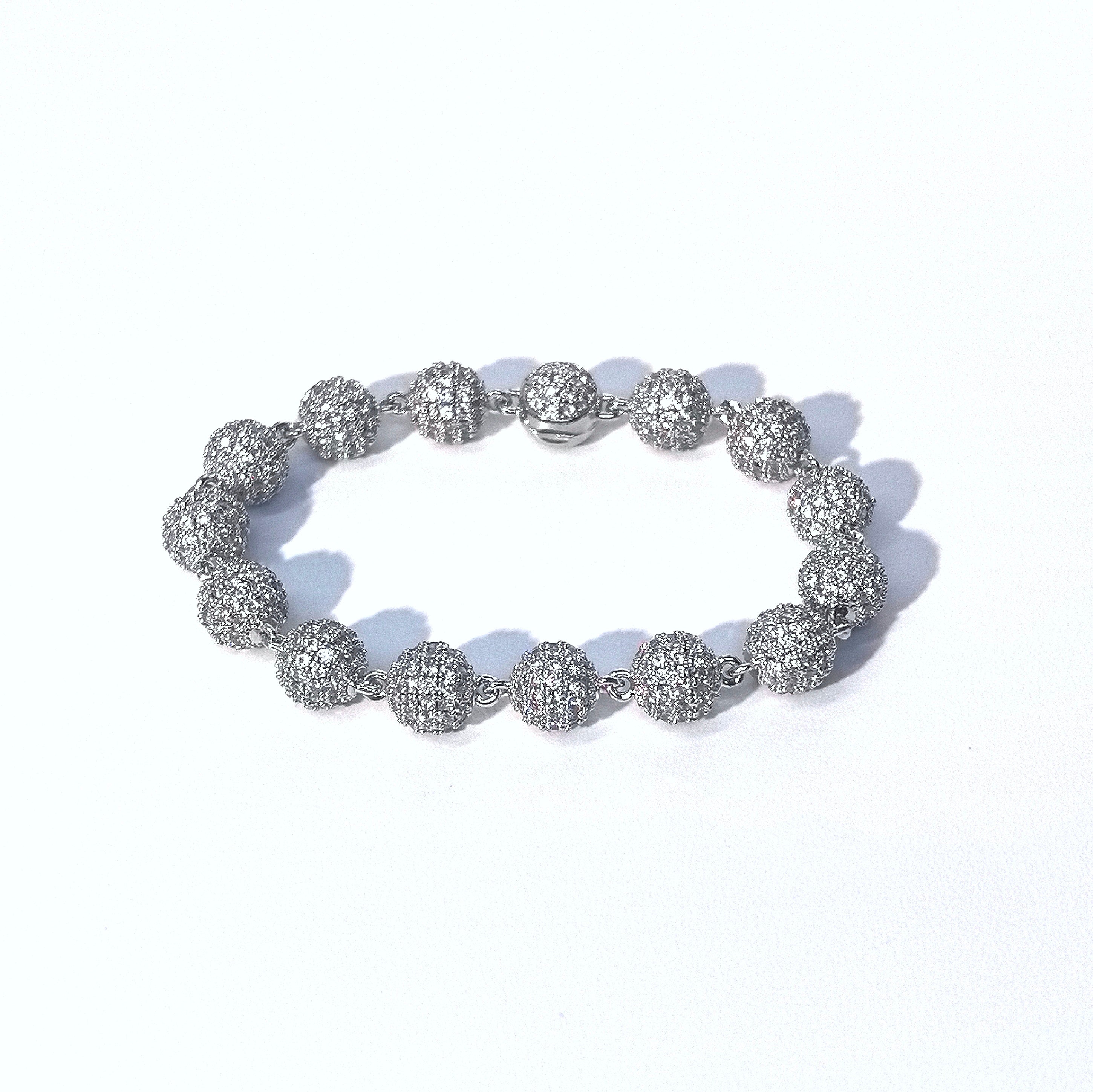Starlight Micro-Pave Cubic Zirconia Ball Chain Bracelet Set (His & Hers) - DXbracelet