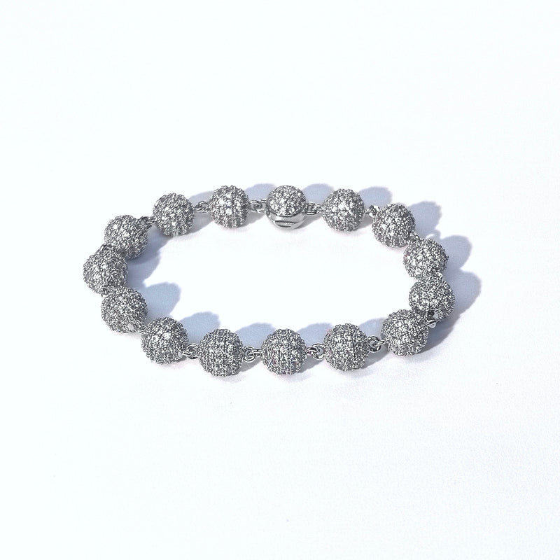 Starlight Micro-Pave Cubic Zirconia Ball Chain Bracelet Set (His & Hers) - DXbracelet