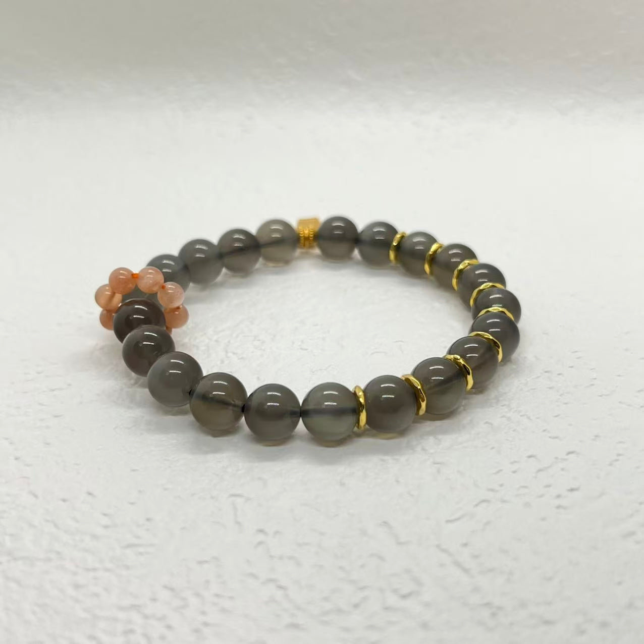 Natural Black Moonlight Sterling Silver Bracelet