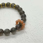 Natural Black Moonlight Sterling Silver Bracelet - DXbracelet