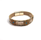 New Multi-Layer Woven Floral Leather Bracelet - DXbracelet