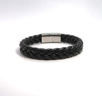 Minimalist Handwoven Twisted Leather Bracelet - DXbracelet