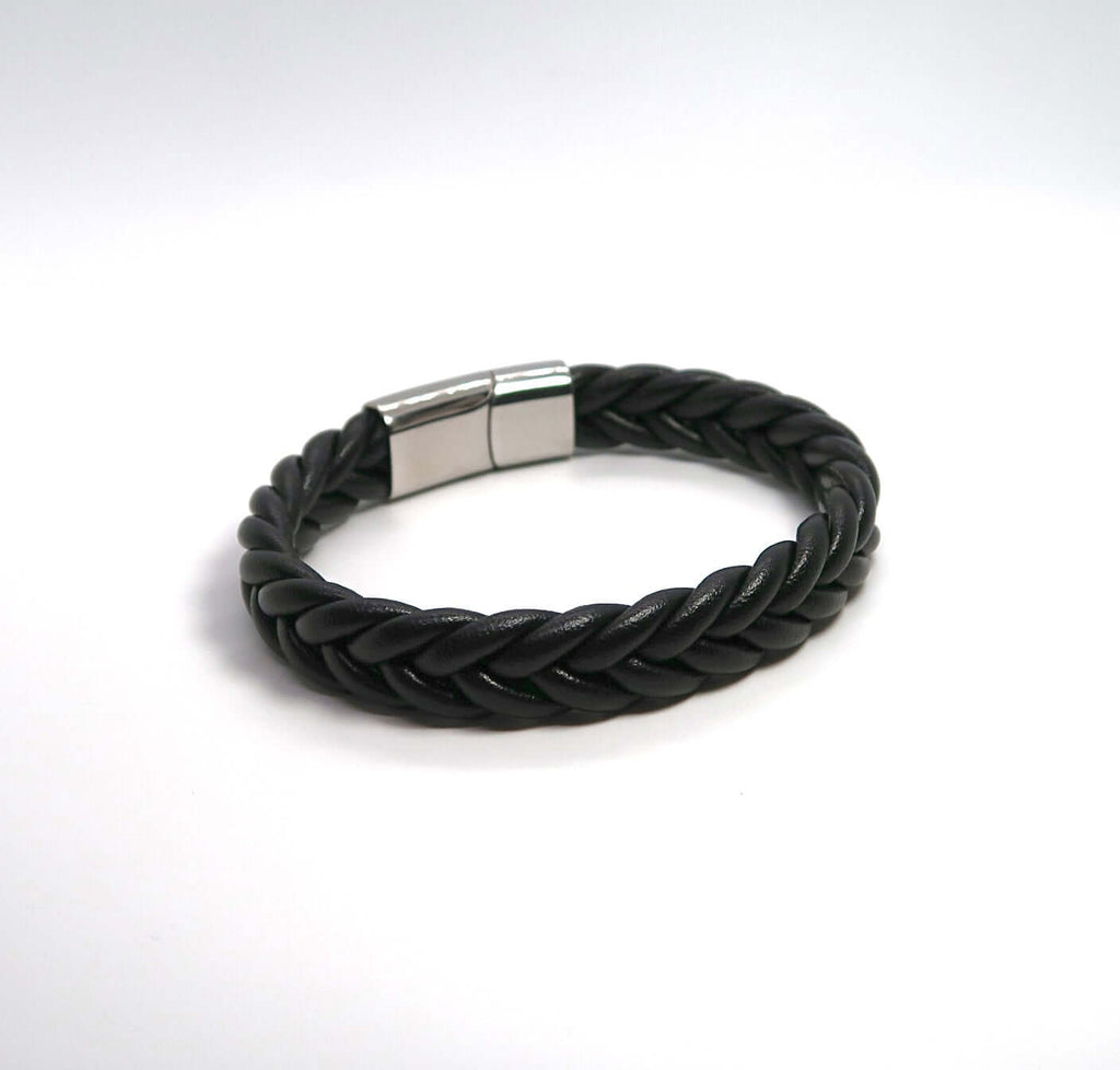 Minimalist Handwoven Twisted Leather Bracelet - DXbracelet