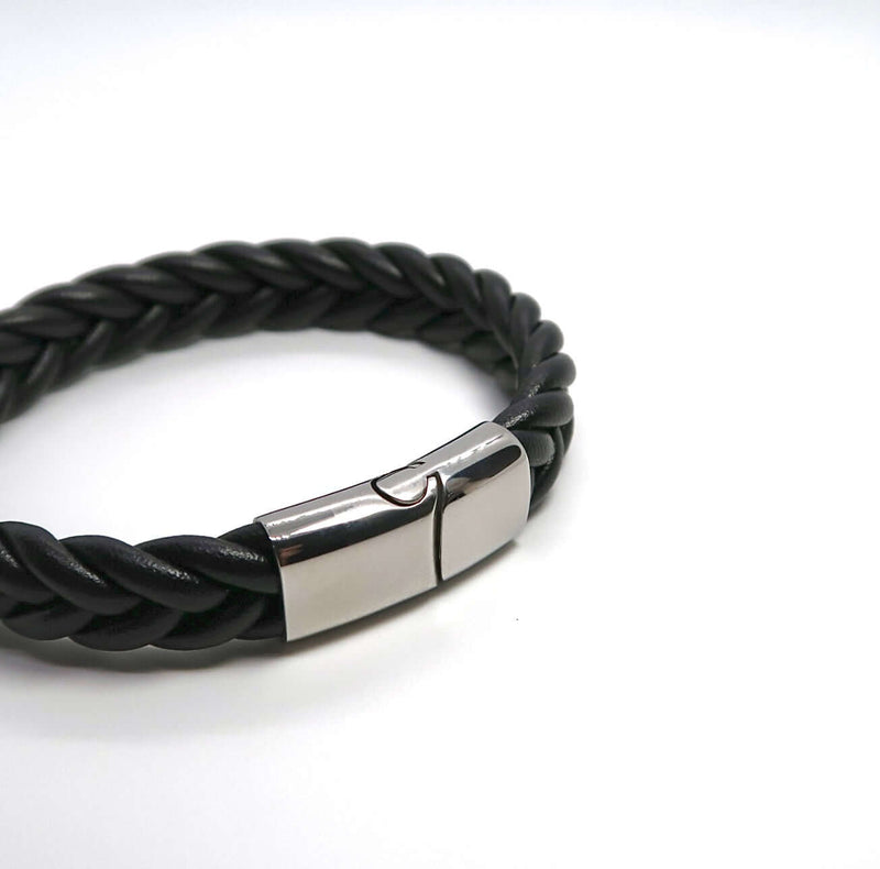 Minimalist Handwoven Twisted Leather Bracelet - DXbracelet