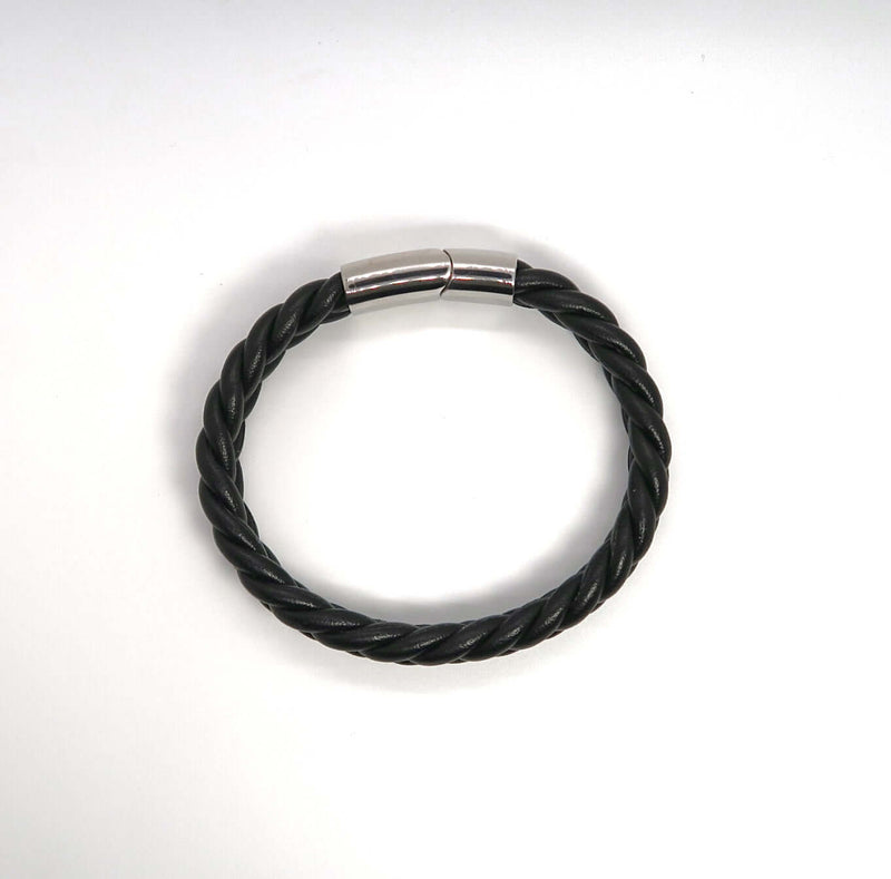 Minimalist Handwoven Twisted Leather Bracelet - DXbracelet
