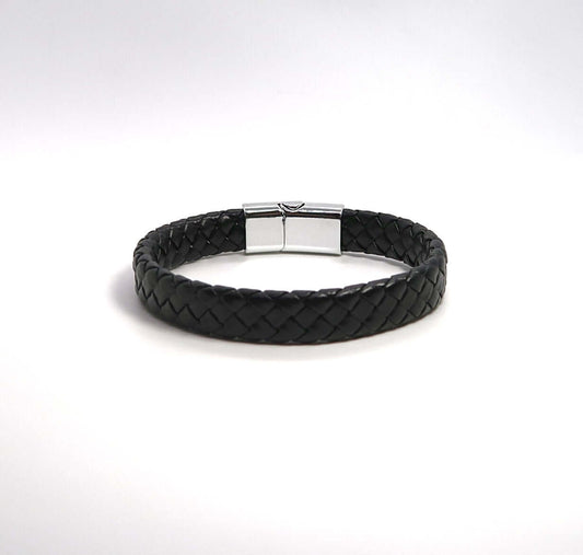 Men's Artisan Braided Rope & Leather Bracelet - DXbracelet
