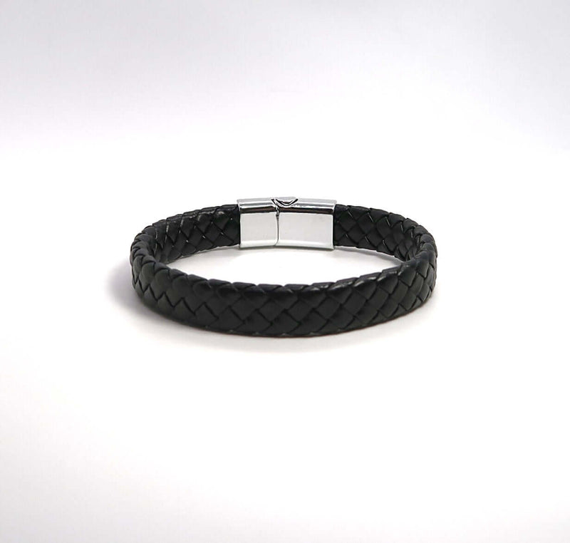 Men's Artisan Braided Rope & Leather Bracelet - DXbracelet
