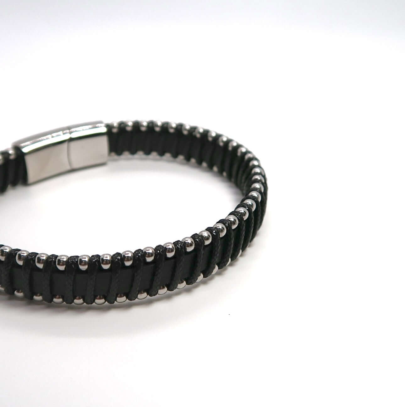 Bestseller Geometric Two-Tone Ultra Fiber Handwoven Cuff Bracelet - DXbracelet