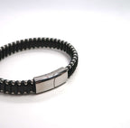 Bestseller Geometric Two-Tone Ultra Fiber Handwoven Cuff Bracelet - DXbracelet