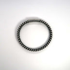 Bestseller Geometric Two-Tone Ultra Fiber Handwoven Cuff Bracelet - DXbracelet