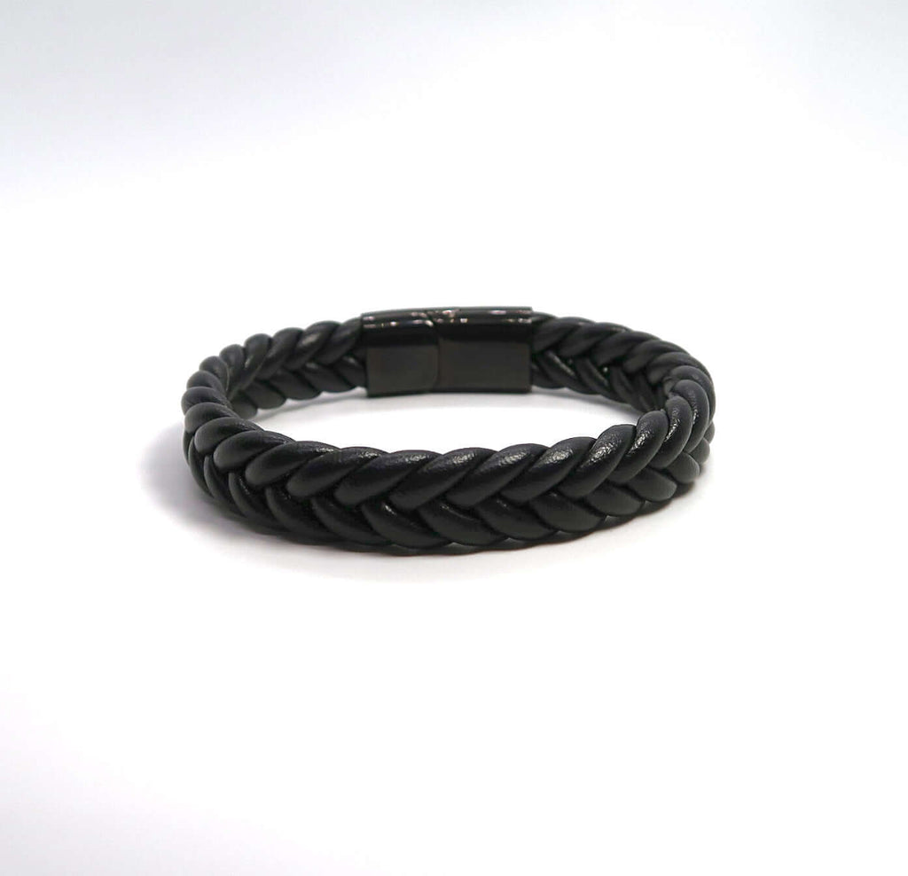 Minimalist Handwoven Twisted Leather Bracelet - DXbracelet