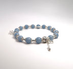 Sterling Silver Natural Angel Stone Women's Limited Edition Bracelet - DXbracelet