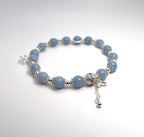 Sterling Silver Natural Angel Stone Women's Limited Edition Bracelet - DXbracelet