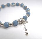 Sterling Silver Natural Angel Stone Women's Limited Edition Bracelet - DXbracelet