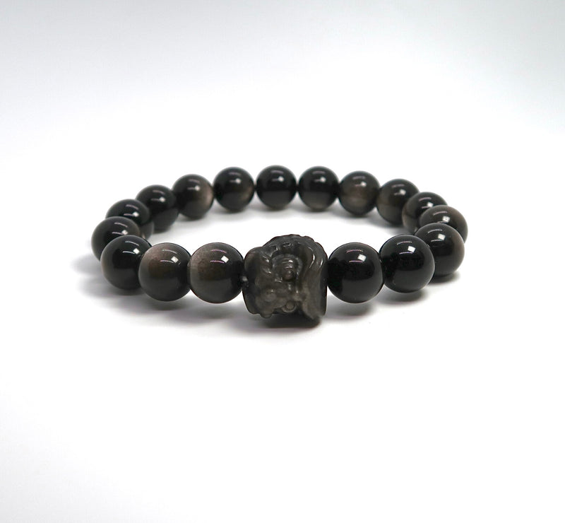 Lion Head Obsidian Bracelet - DXbracelet