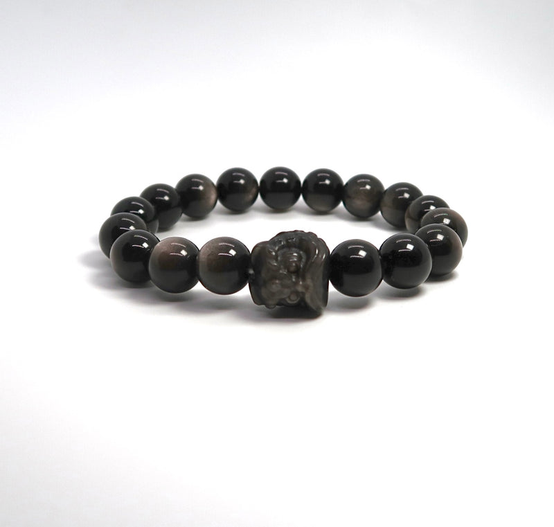 Lion Head Obsidian Bracelet - DXbracelet