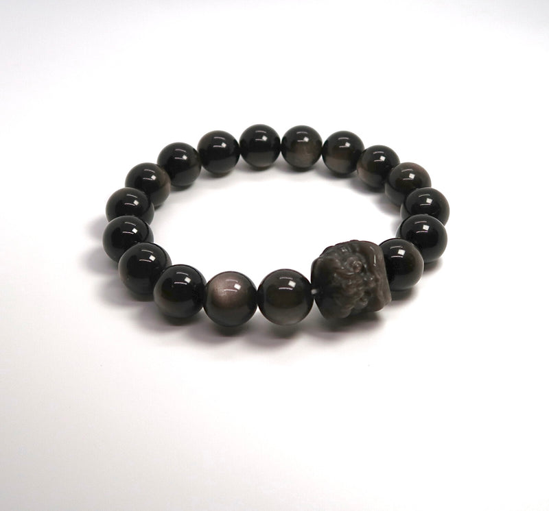 Lion Head Obsidian Bracelet - DXbracelet