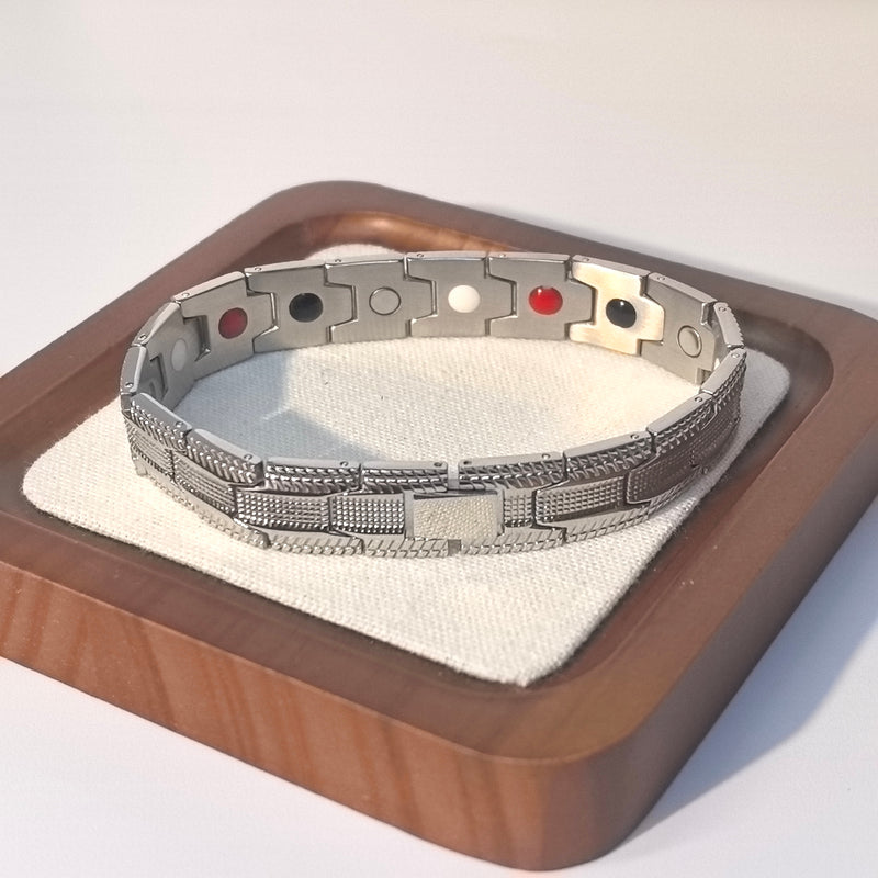 Men's Magnetic Titanium Steel Adjustable Bracelet (for Wellness/Energy) - DXbracelet