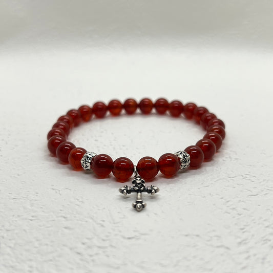 Sterling Silver Cross Bracelet