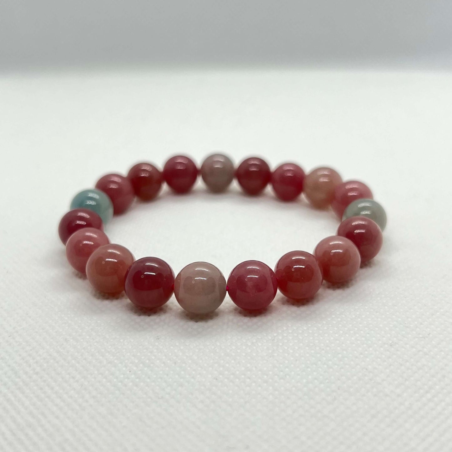 Natural Milkshake Tourmaline Jade Bracelet