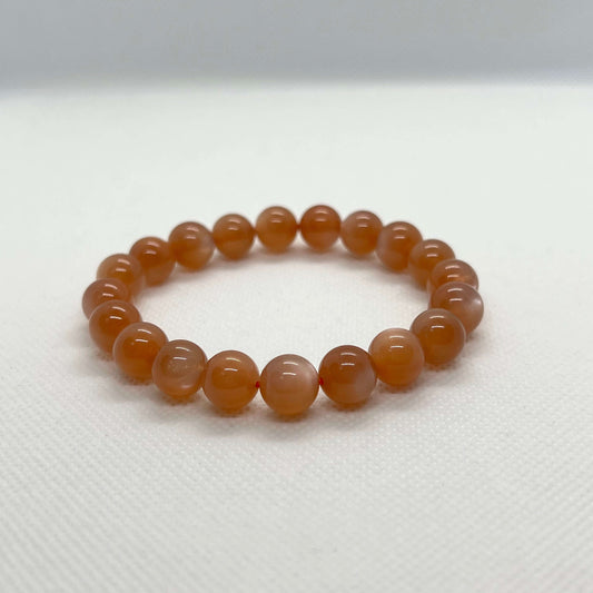 Natural Orange Moonstone Bracelet