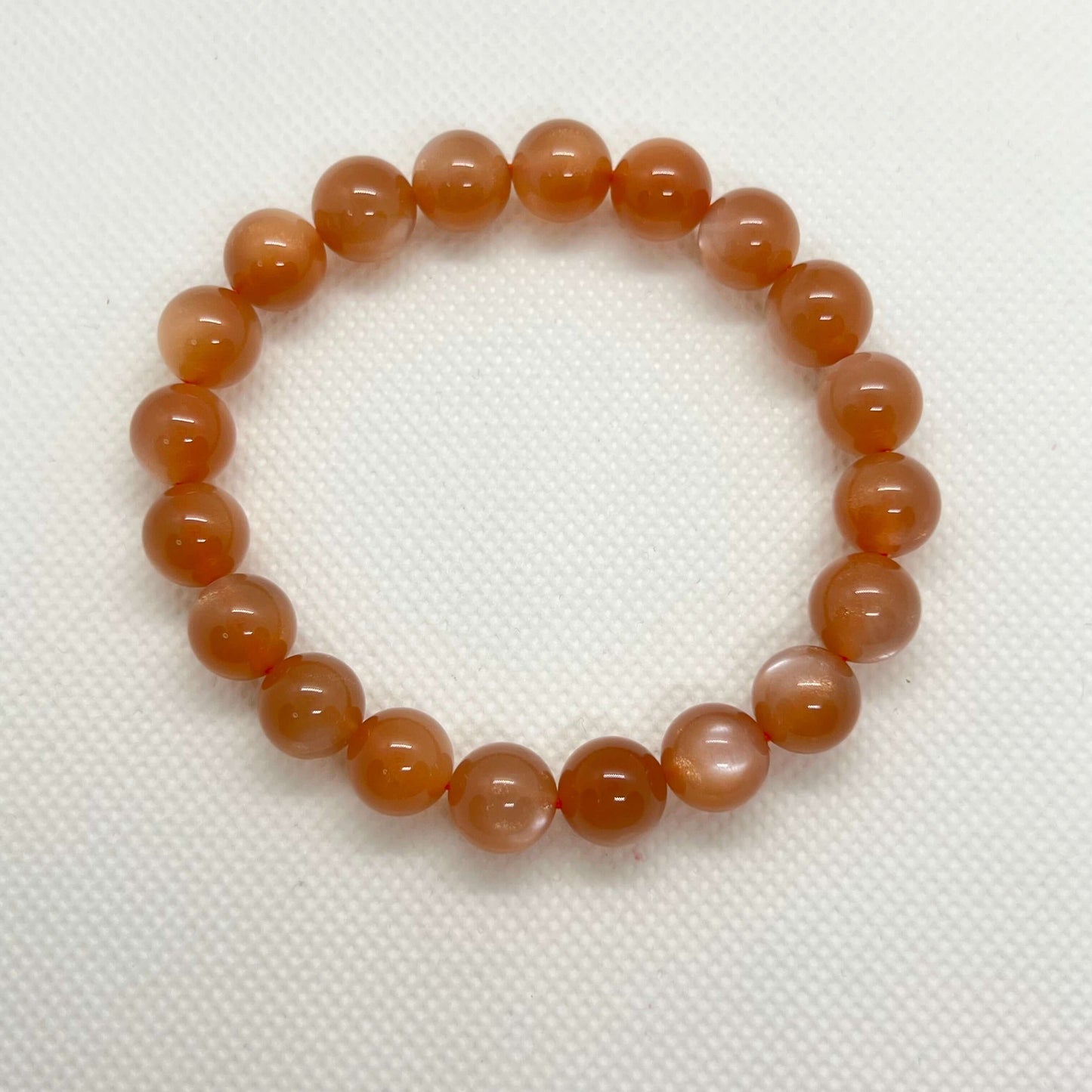Natural Orange Moonstone Bracelet