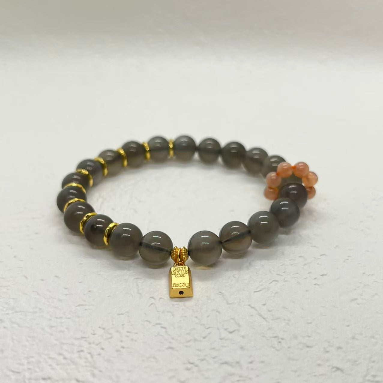 Natural Black Moonlight Sterling Silver Bracelet