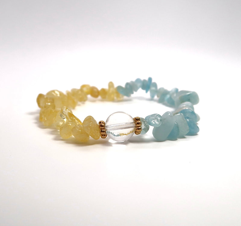 Natural Crystal Gravel Bead Bracelet - DXbracelet