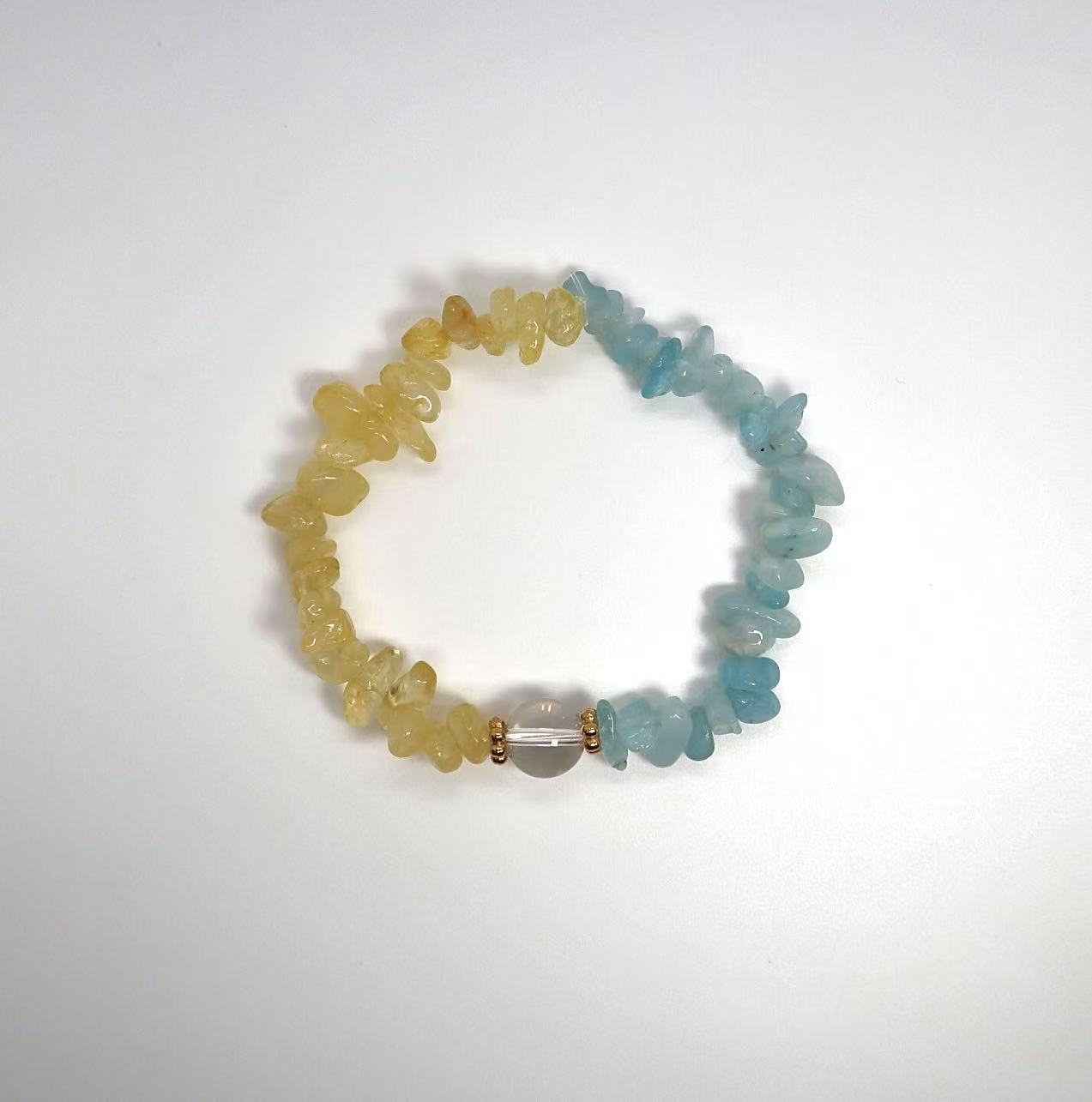 Natural Crystal Gravel Bead Bracelet - DXbracelet