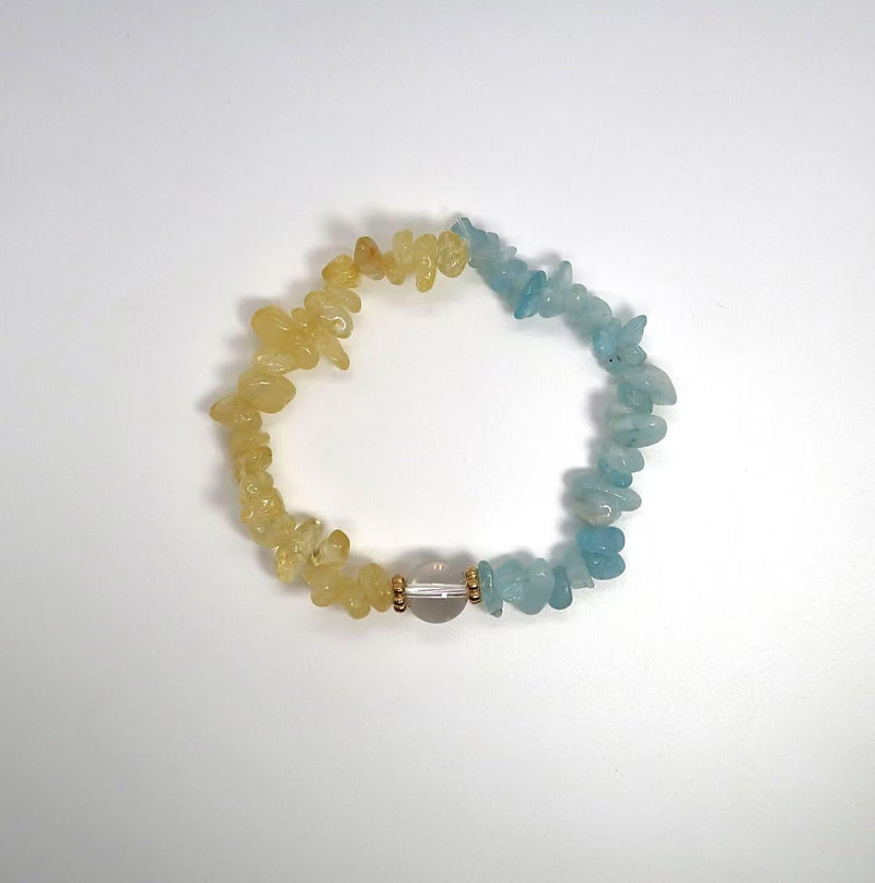 Natural Crystal Gravel Bead Bracelet - DXbracelet