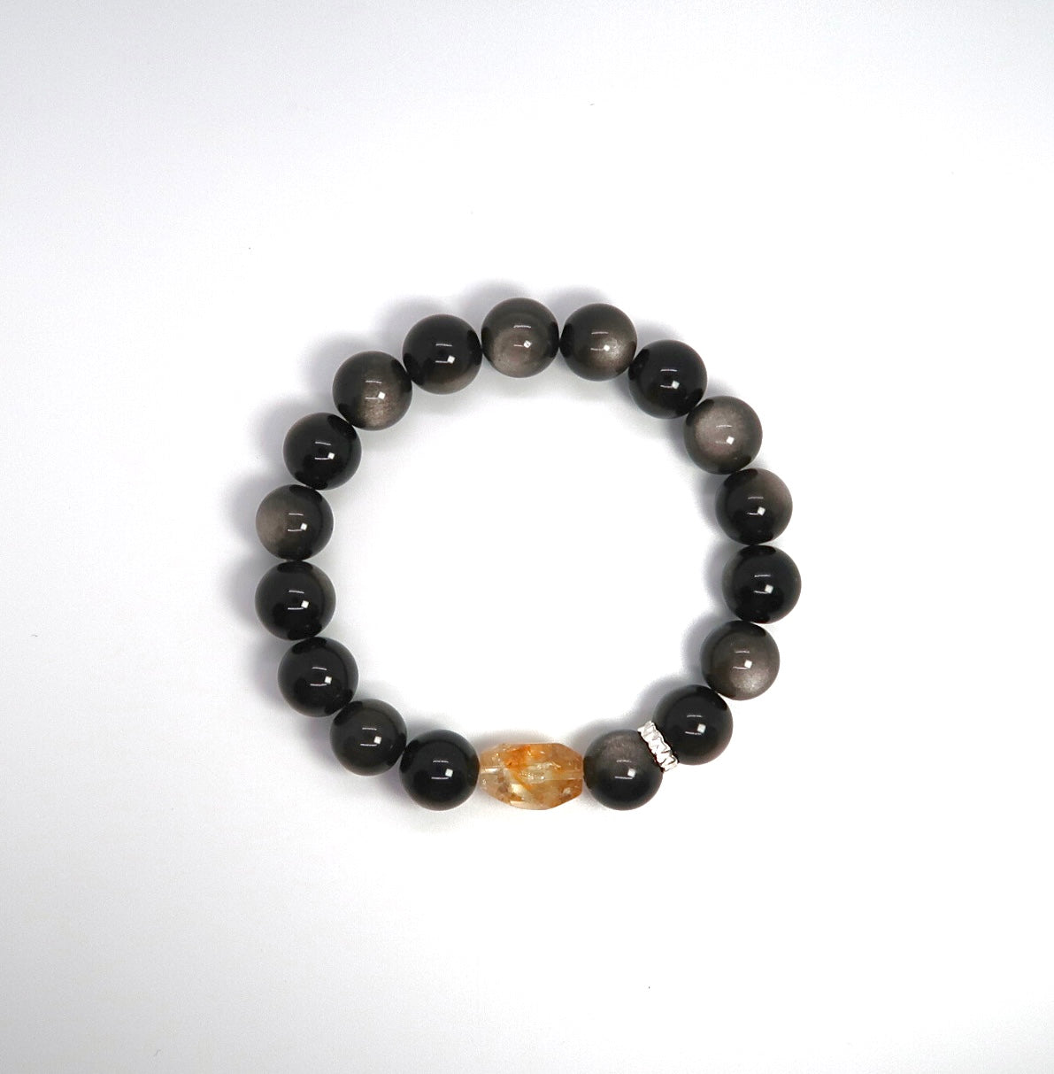 Solar Cat's Eye and Lunar Obsidian Couple's Set