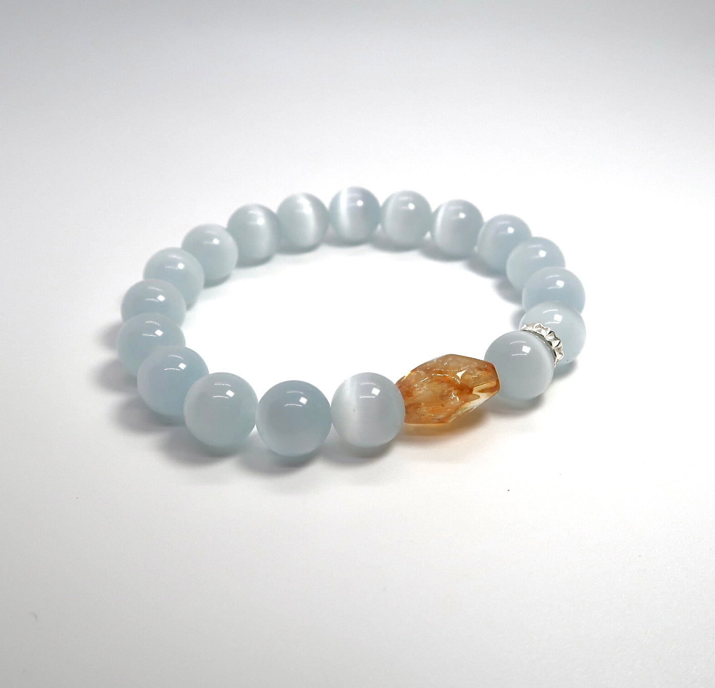 Solar Cat's Eye and Lunar Obsidian Couple's Set