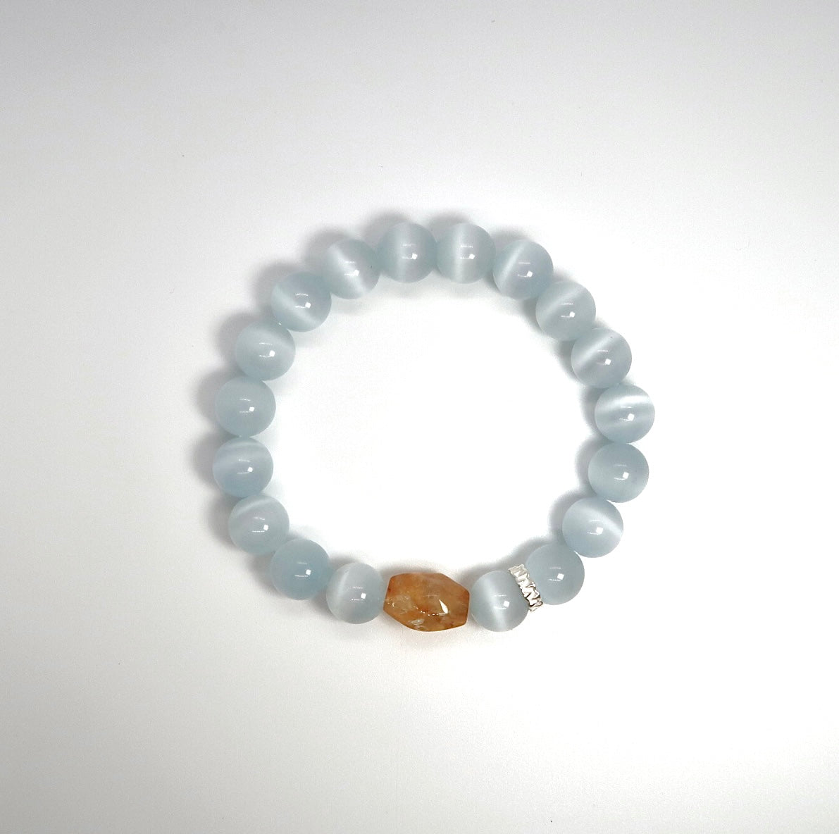 Solar Cat's Eye and Lunar Obsidian Couple's Set