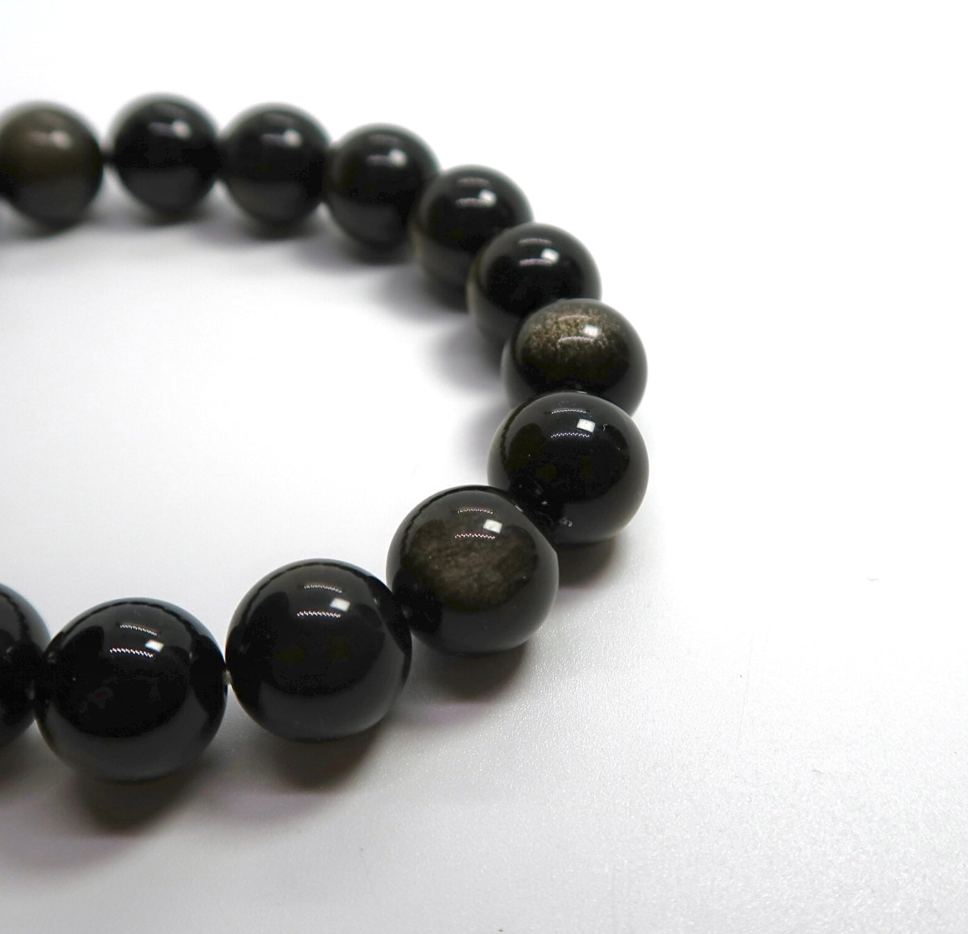 Natural Black Gold Obsidian Bracelet - DXbracelet