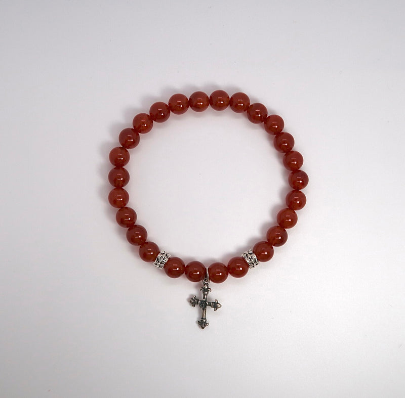 Sterling Silver Cross Bracelet - DXbracelet