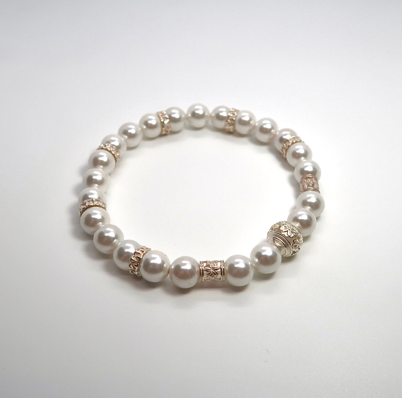 Freshwater Pearl Sterling Silver Bracelet - DXbracelet