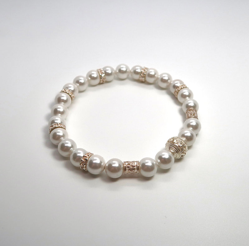 Freshwater Pearl Sterling Silver Bracelet - DXbracelet