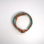 Multi-Color Square Imperial Jasper Woven Bracelet - Vintage - DXbracelet