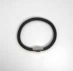 Minimalist Braided Leather Bracelet for Men with Magnetic Clasp - DXbracelet