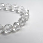 Natural Faceted Clear Quartz Bracelet